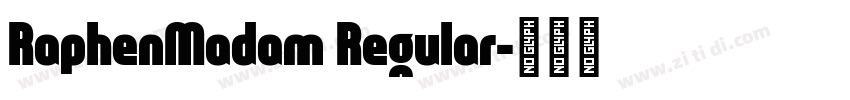 RaphenMadam Regular字体转换